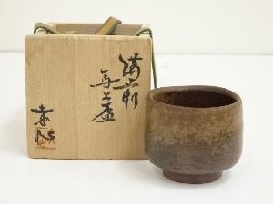 JAPANESE POTTERY BIZEN WARE SAKE CUP 